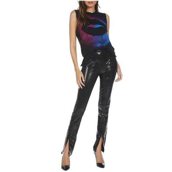 NWT LAUREN MOSHI Kinzington Galaxy Lip Tank Top Sz S Paint Splatter Sleeveless - Picture 6 of 9